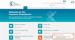 Desktop Screenshot of pensions-ombudsman.org.uk